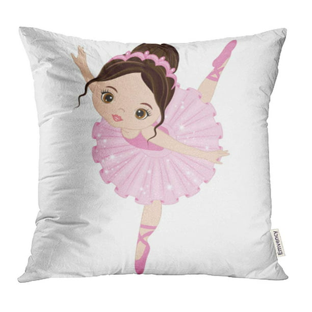 Unique Ballerina Ballet Dancer Music Square Cushion Cover Pillow Case Decor Gift